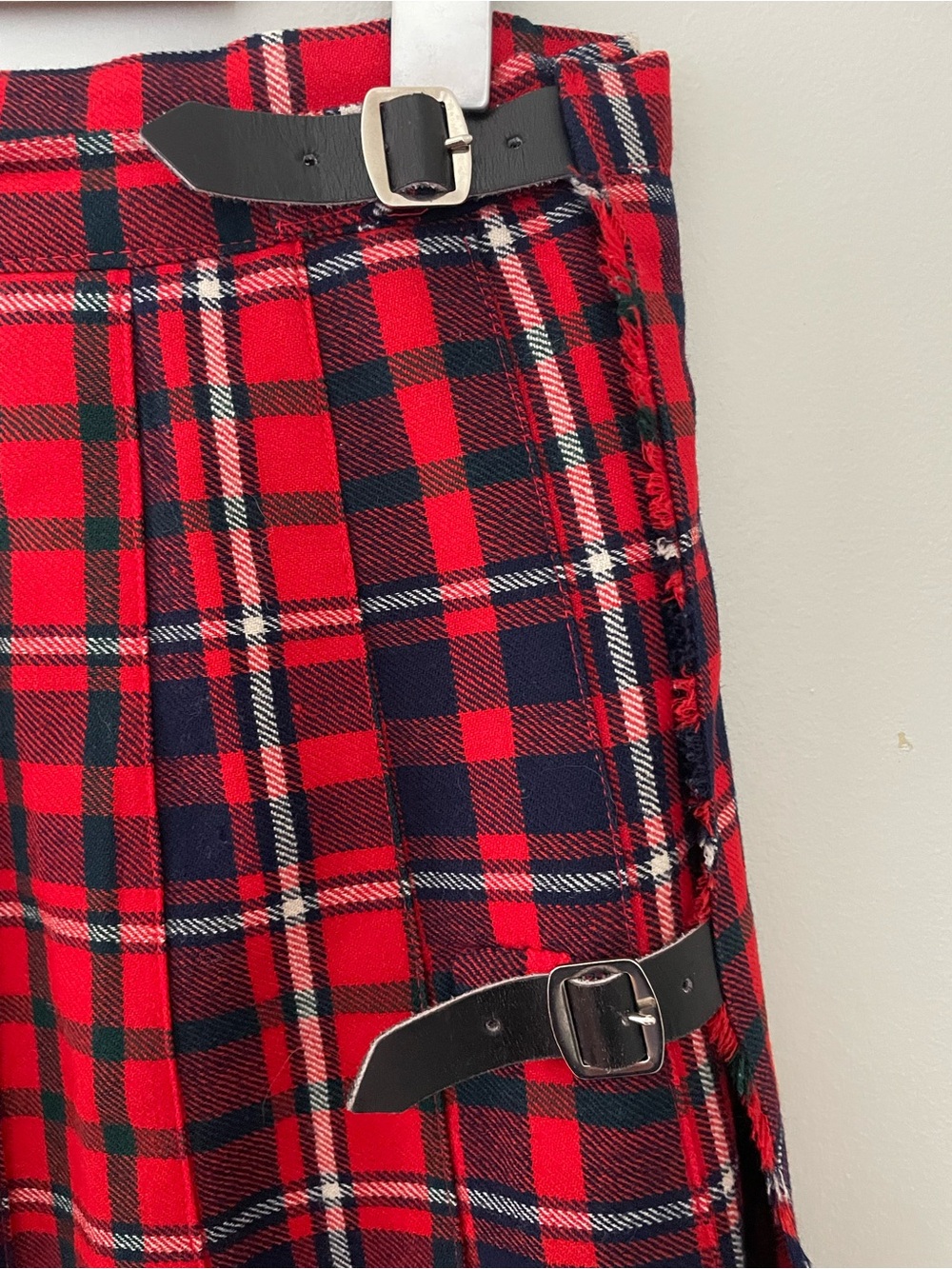 Geoffrey (Tailor) Highland Crafts Pure New Wool Kilt Vintage Scottish Tartan - Picture 3 of 7